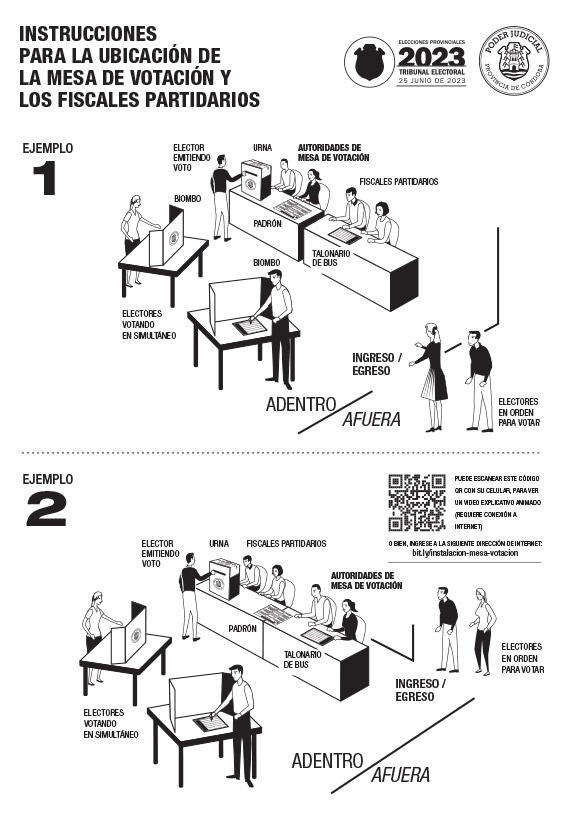 Diseño de infografías para recinto de votación